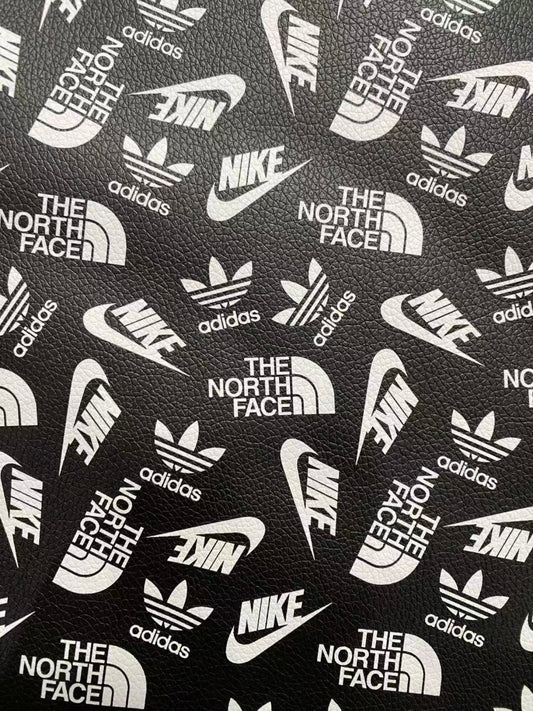 Sport Brand Nike Designer Leather Sheet for Handmade Custom DIY Projects - mingfabricstore