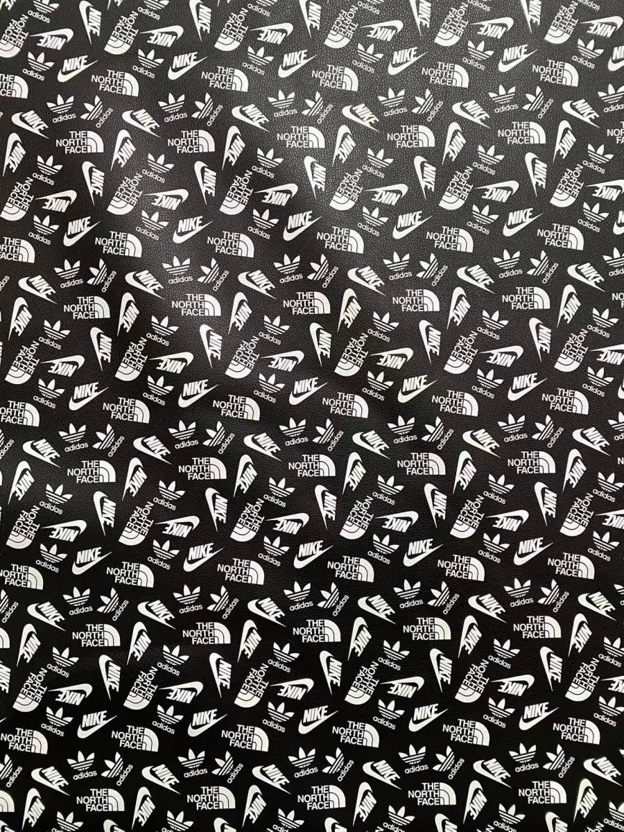 Sport Brand Nike Designer Leather Sheet for Handmade Custom DIY Projects - mingfabricstore