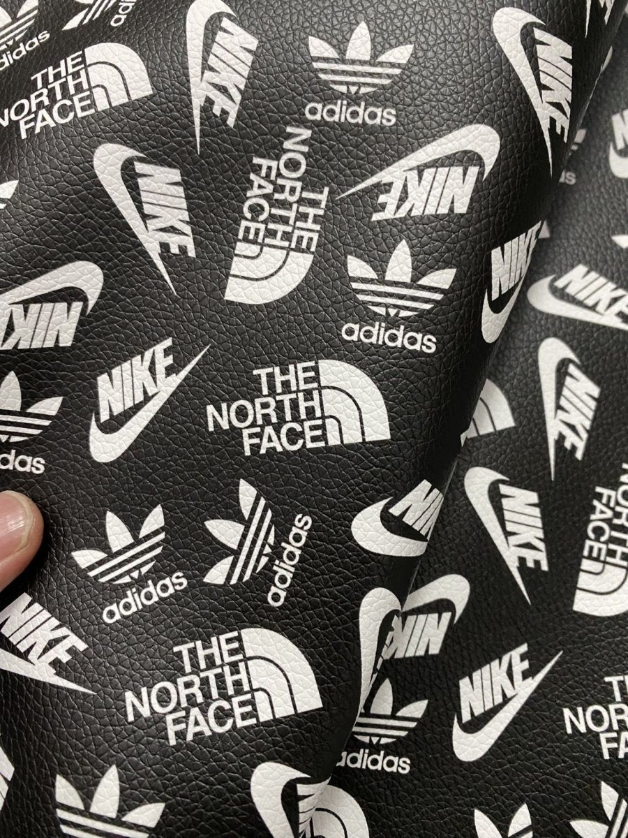 Sport Brand Nike Designer Leather Sheet for Handmade Custom DIY Projects - mingfabricstore