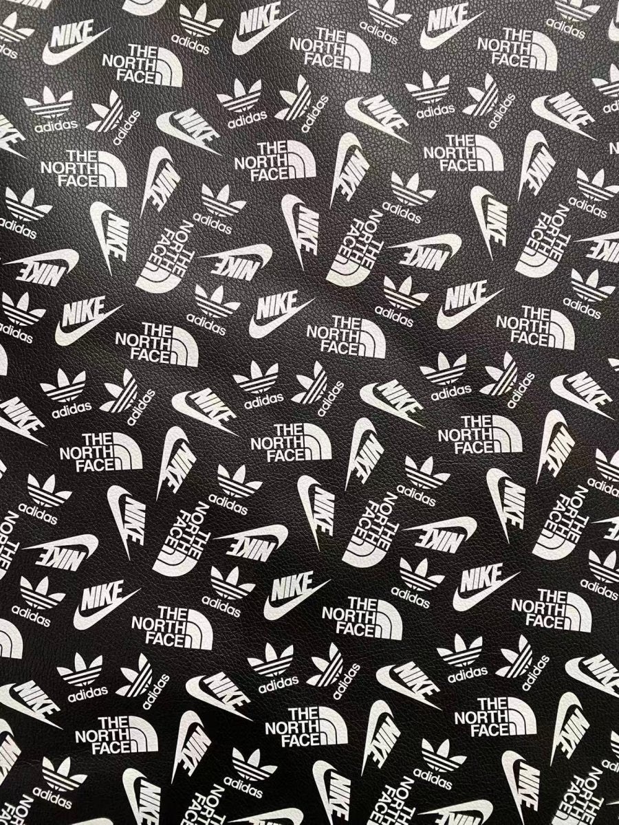 Sport Brand Nike Designer Leather Sheet for Handmade Custom DIY Projects - mingfabricstore