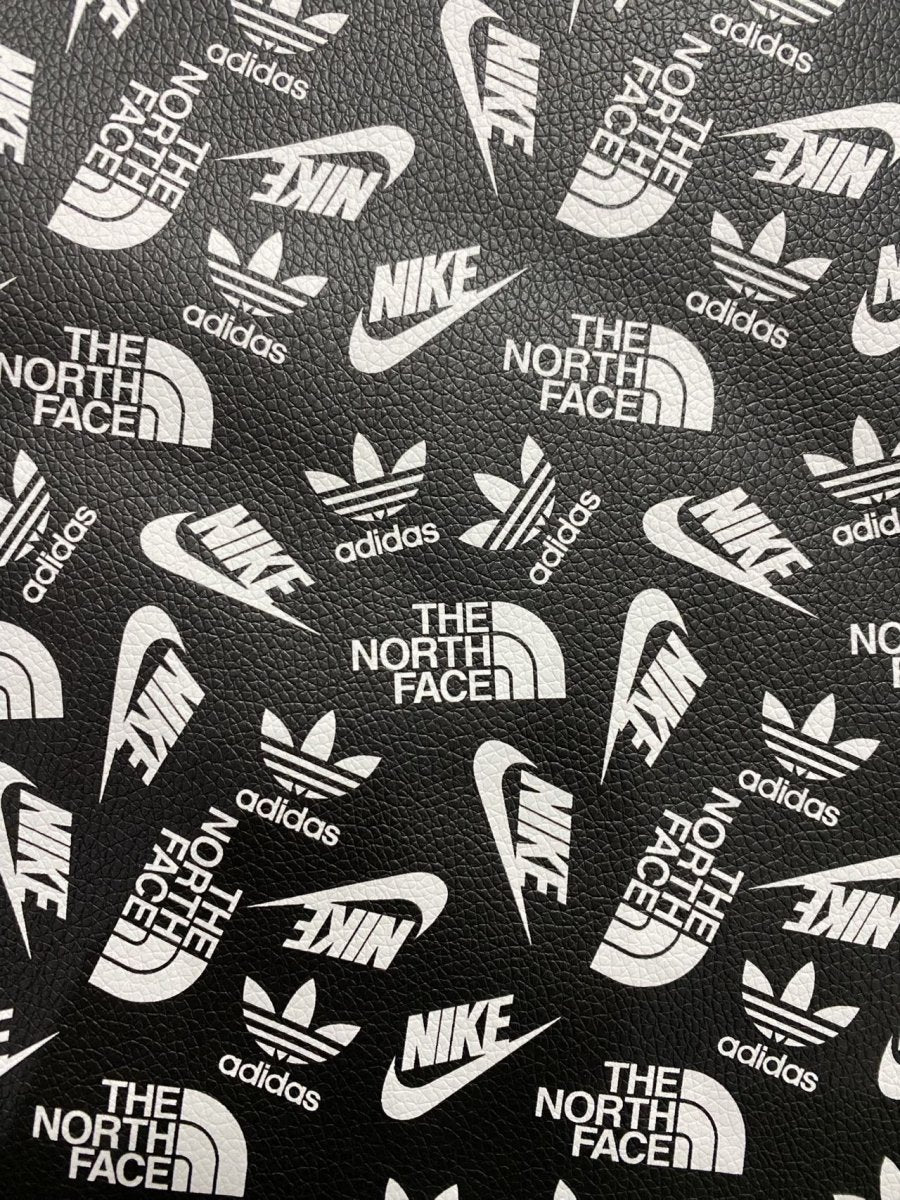 Sport Brand Nike Designer Leather Sheet for Handmade Custom DIY Projects - mingfabricstore