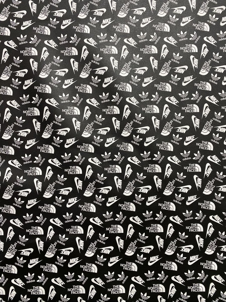 Sport Brand Nike Designer Leather Sheet for Handmade Custom DIY Projects - mingfabricstore