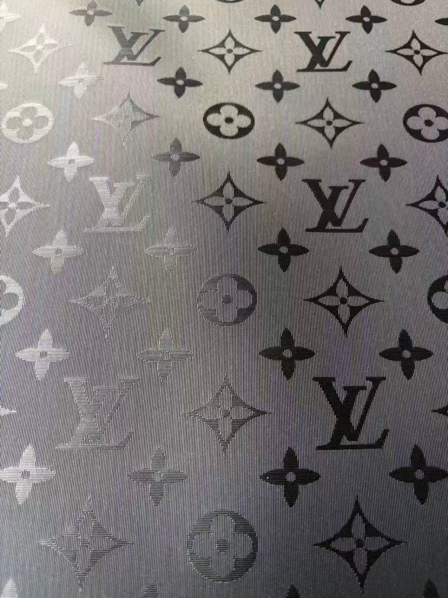 Texture Black LV Leather for Bag Wallet Repair Helmet - mingfabricstore