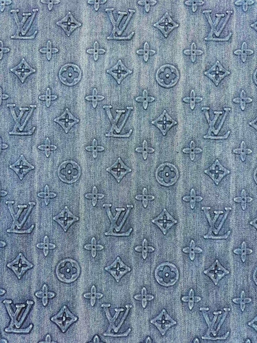 Texture Louis Vuitton LV Denim Fabric Handbag DIY Crafts Project - mingfabricstore