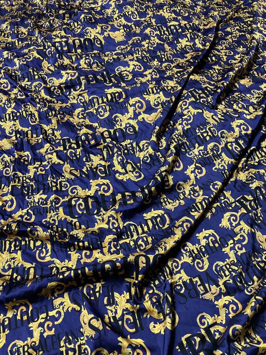 Thin Versace Silk Satin Clothing Shirt Fabric - mingfabricstore