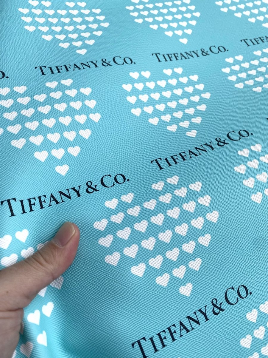 Tiffany & Co. Designer Fabric Custom Leather Sheet Car Upholstery - mingfabricstore