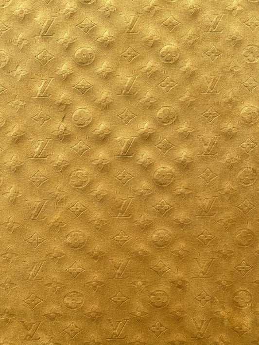 Timberland Louis Vuitton Suede Boost Fabric for Custom DIY Crafts Handmade Sneakers - mingfabricstore