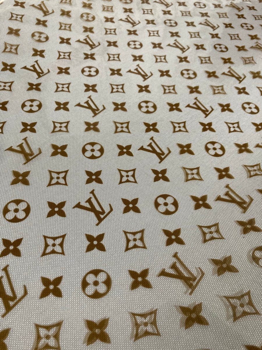 Transparent Brown LV PU Custom Material - mingfabricstore