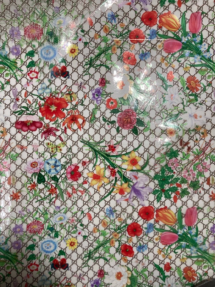 Transparent Custom Handmade GG Gucci Flower Material for Crafts - mingfabricstore