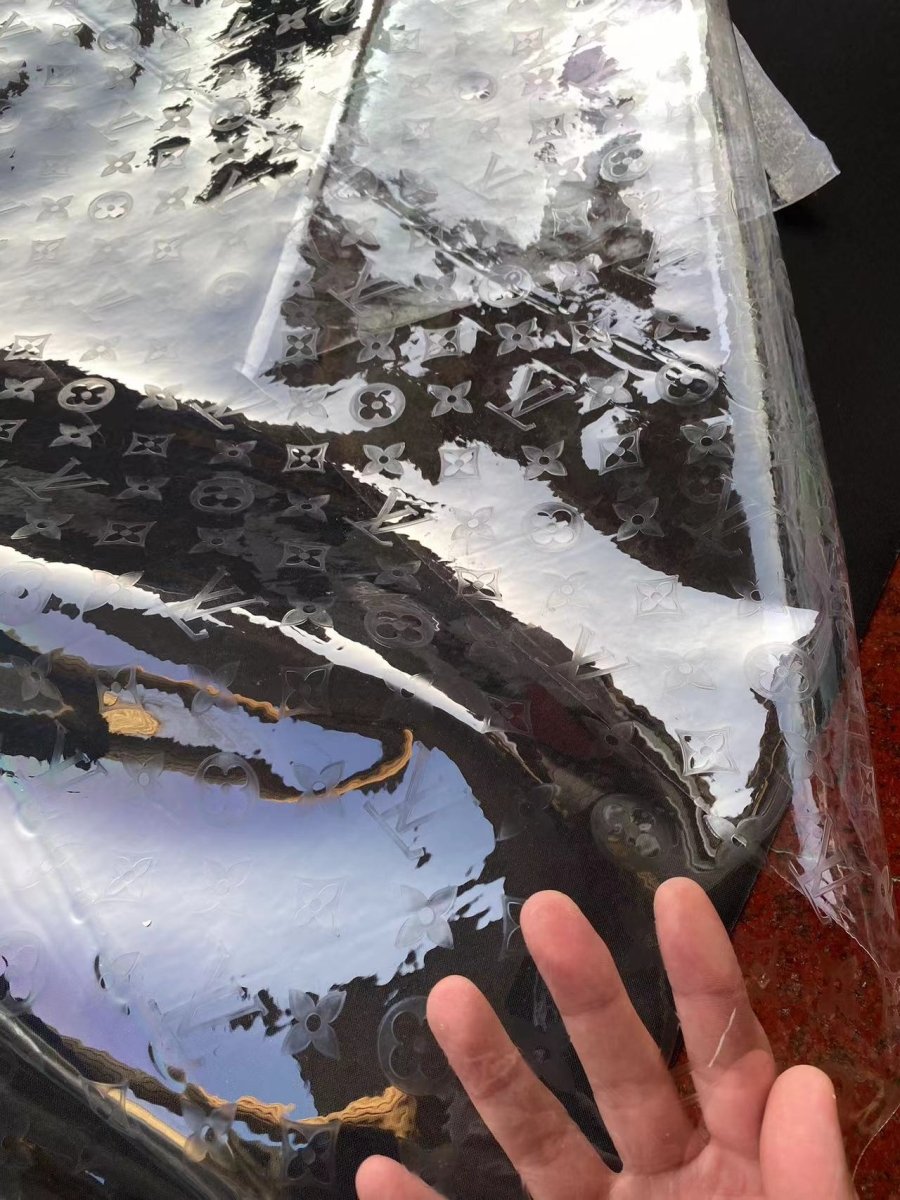 Transparent PVC LV Louis Vuitton Shower Curtain Fabric - mingfabricstore