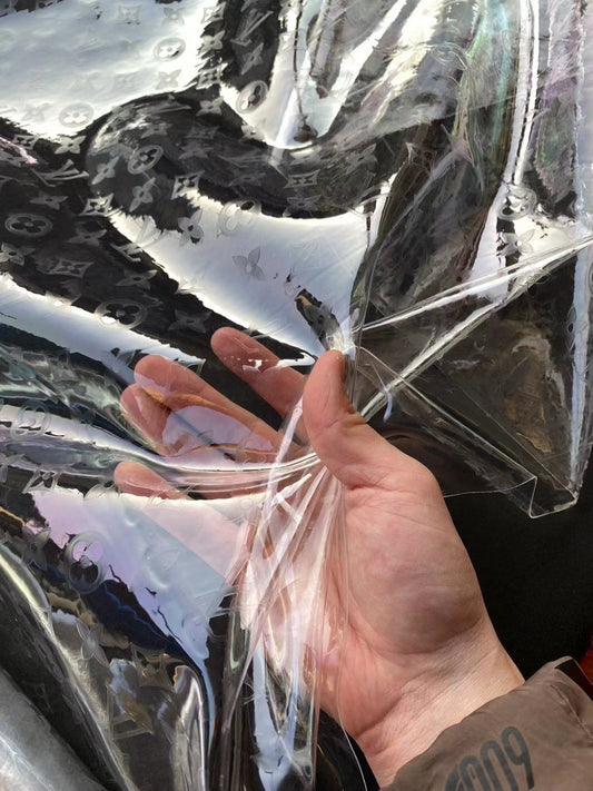 Transparent PVC LV Louis Vuitton Shower Curtain Fabric - mingfabricstore