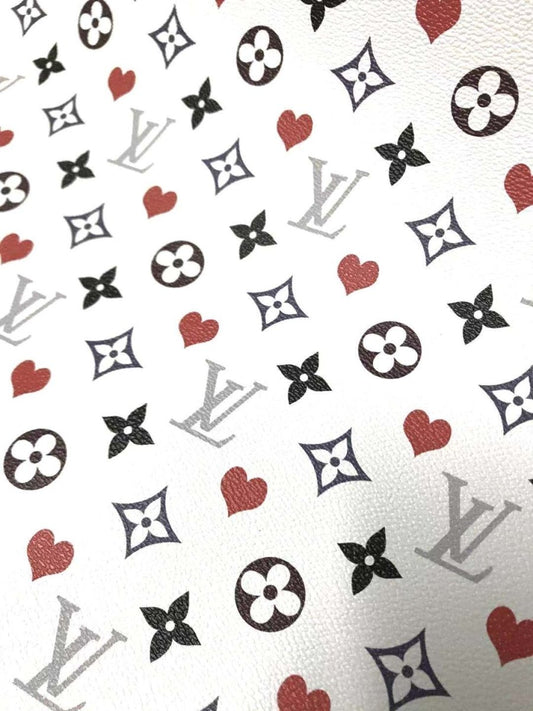 Trending LV Heart Leather Fabric for Bag - mingfabricstore