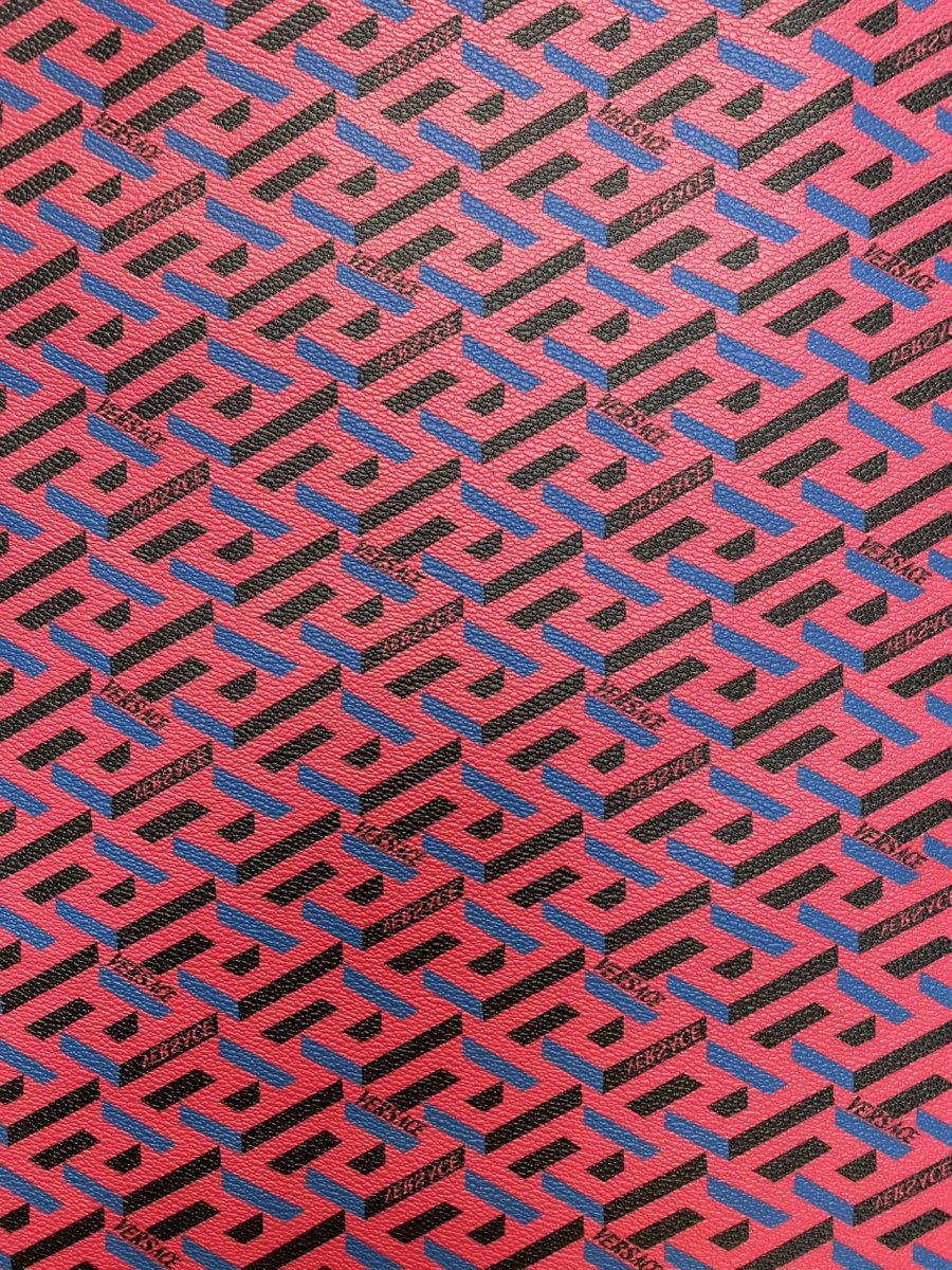 Versace Custom Handmade Leather Fabric for DIY Car Upholstery Home Decor - mingfabricstore