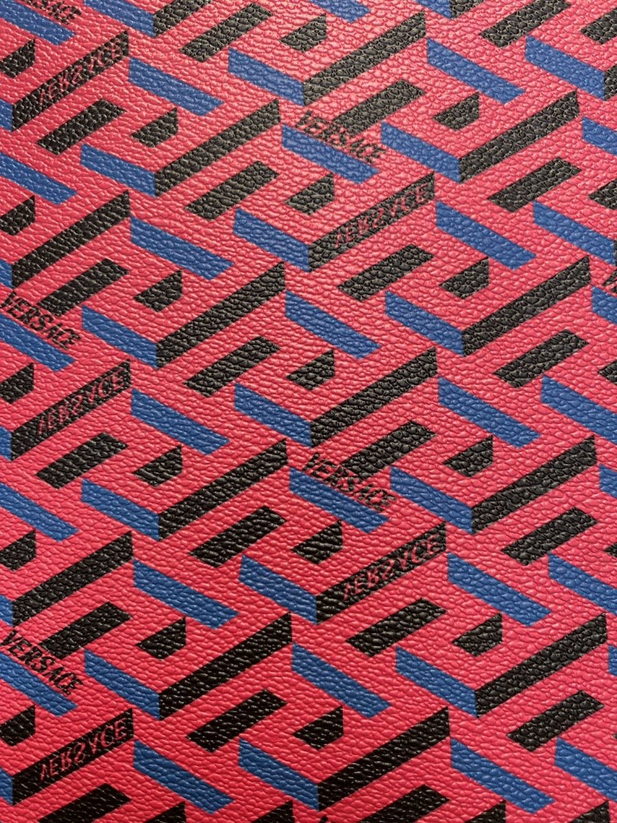 Versace Custom Handmade Leather Fabric for DIY Car Upholstery Home Decor - mingfabricstore