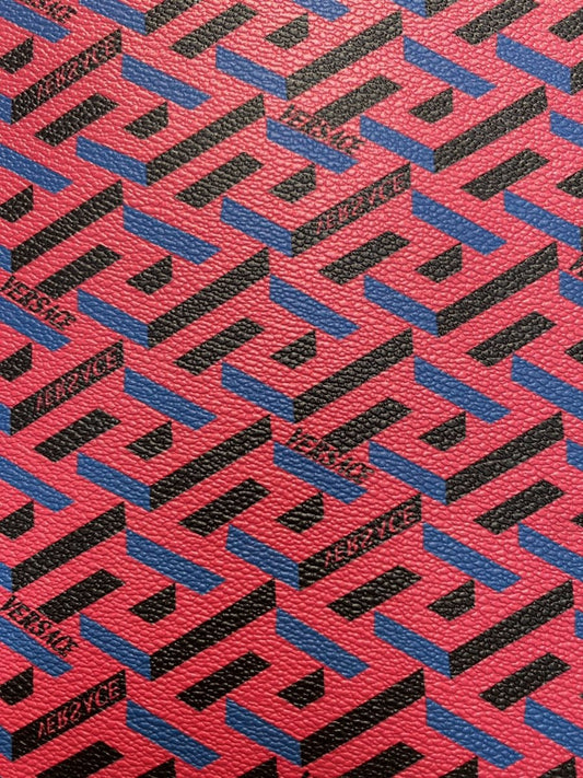 Versace Custom Handmade Leather Fabric for DIY Car Upholstery Home Decor - mingfabricstore