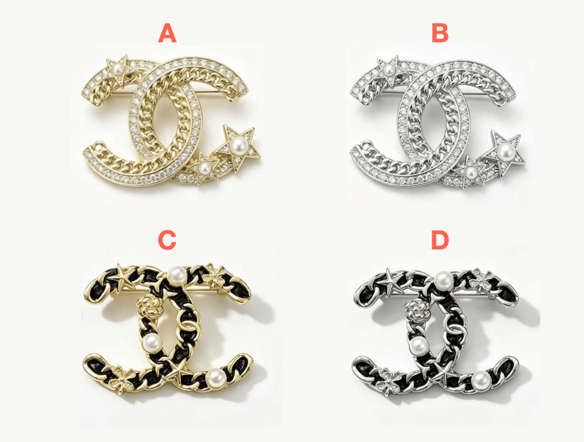 Vintage Chanel - Inspired Brooches, Retro Luxury Pins for Women - mingfabricstore
