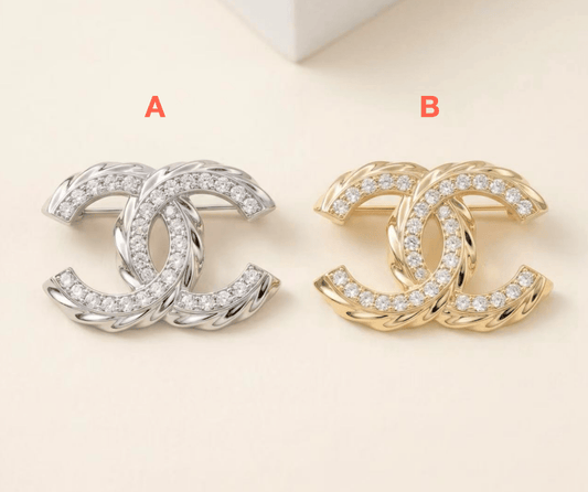 Vintage Chanel - Inspired Brooches, Retro Luxury Pins for Women - mingfabricstore