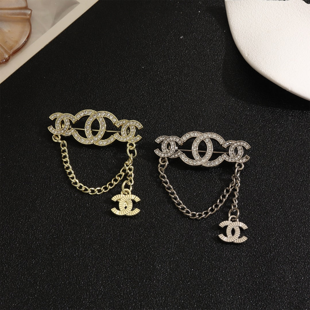 Vintage Chanel - Inspired Brooches, Retro Luxury Pins for Women - mingfabricstore