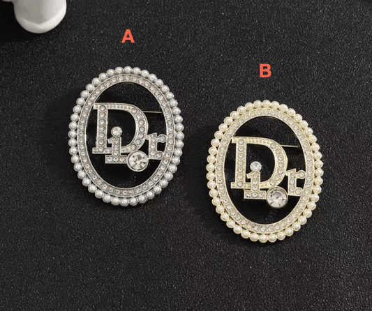 Vintage Dior Inspired Brooches, Retro Luxury Pins for Women - mingfabricstore