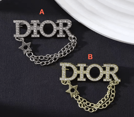 Vintage Dior Inspired Brooches, Retro Luxury Pins for Women - mingfabricstore