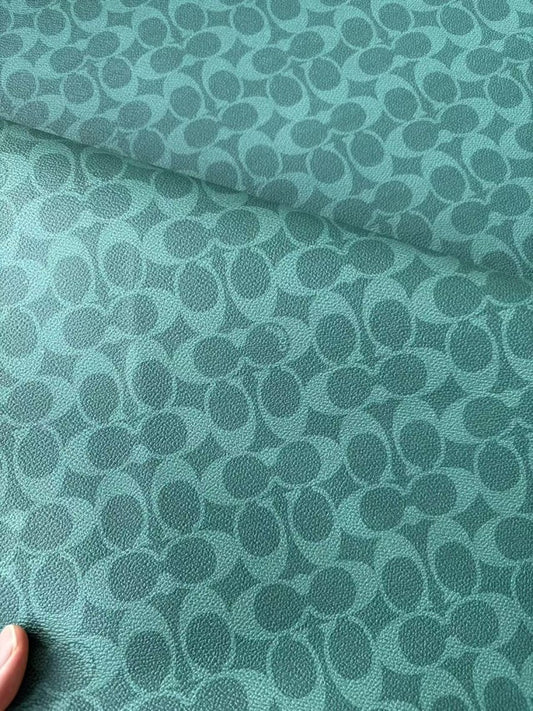 Vintage Green Coach Leather Sheet Sold by Yard for DIY Crafts Hobbylobby - mingfabricstore