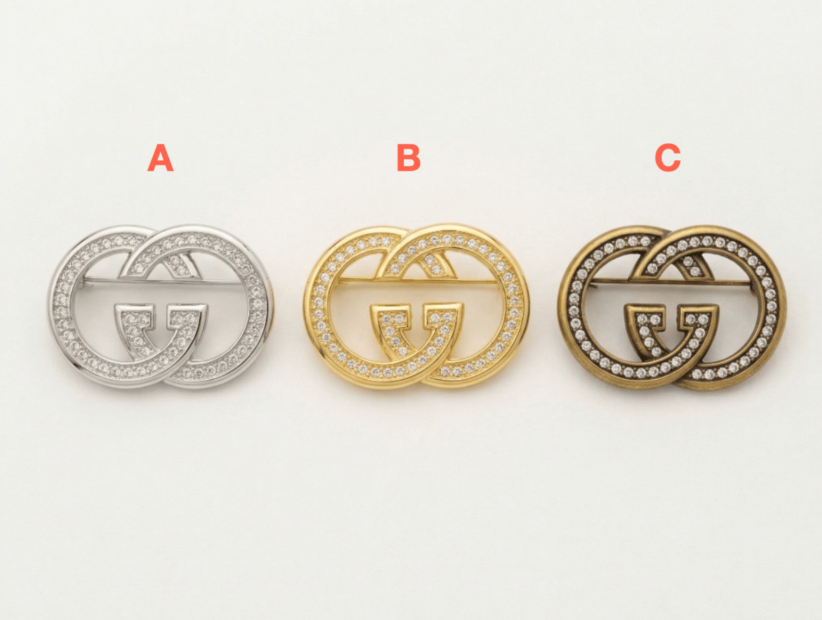 Vintage Gucci Inspired Brooches, Retro Luxury Pins for Women - mingfabricstore