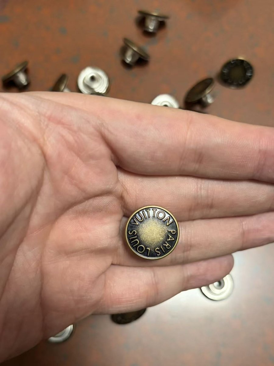Vintage Louis Vuitton Accessory Shank Button for Jean Button Custom Clothing Handmade Jackets - mingfabricstore
