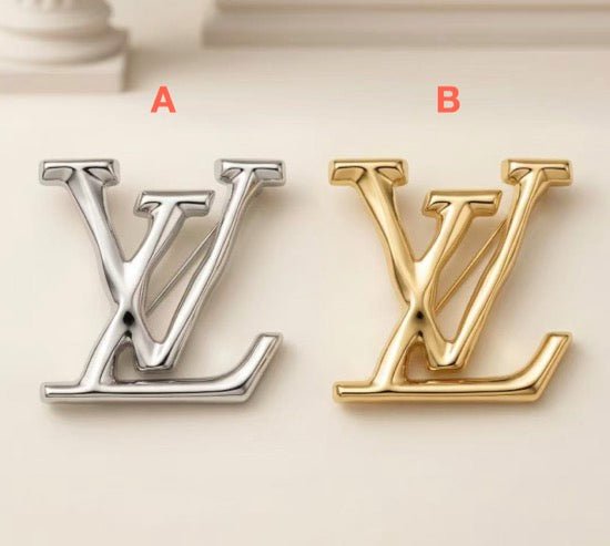 Vintage LV Inspired Brooches, Retro Luxury Pins for Women - mingfabricstore