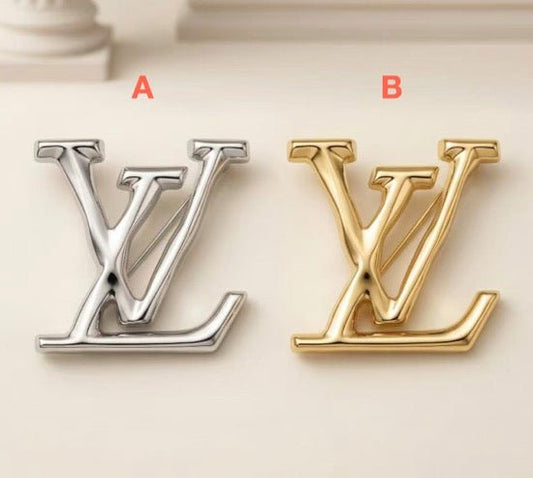 Vintage LV Inspired Brooches, Retro Luxury Pins for Women - mingfabricstore