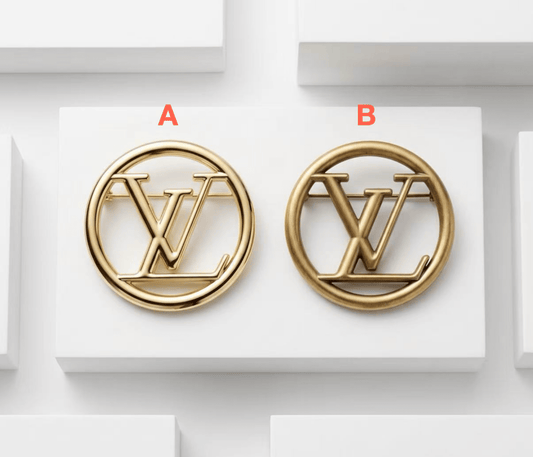 Vintage LV Inspired Brooches, Retro Luxury Pins for Women - mingfabricstore