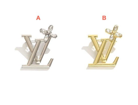 Vintage LV Inspired Brooches, Retro Luxury Pins for Women - mingfabricstore