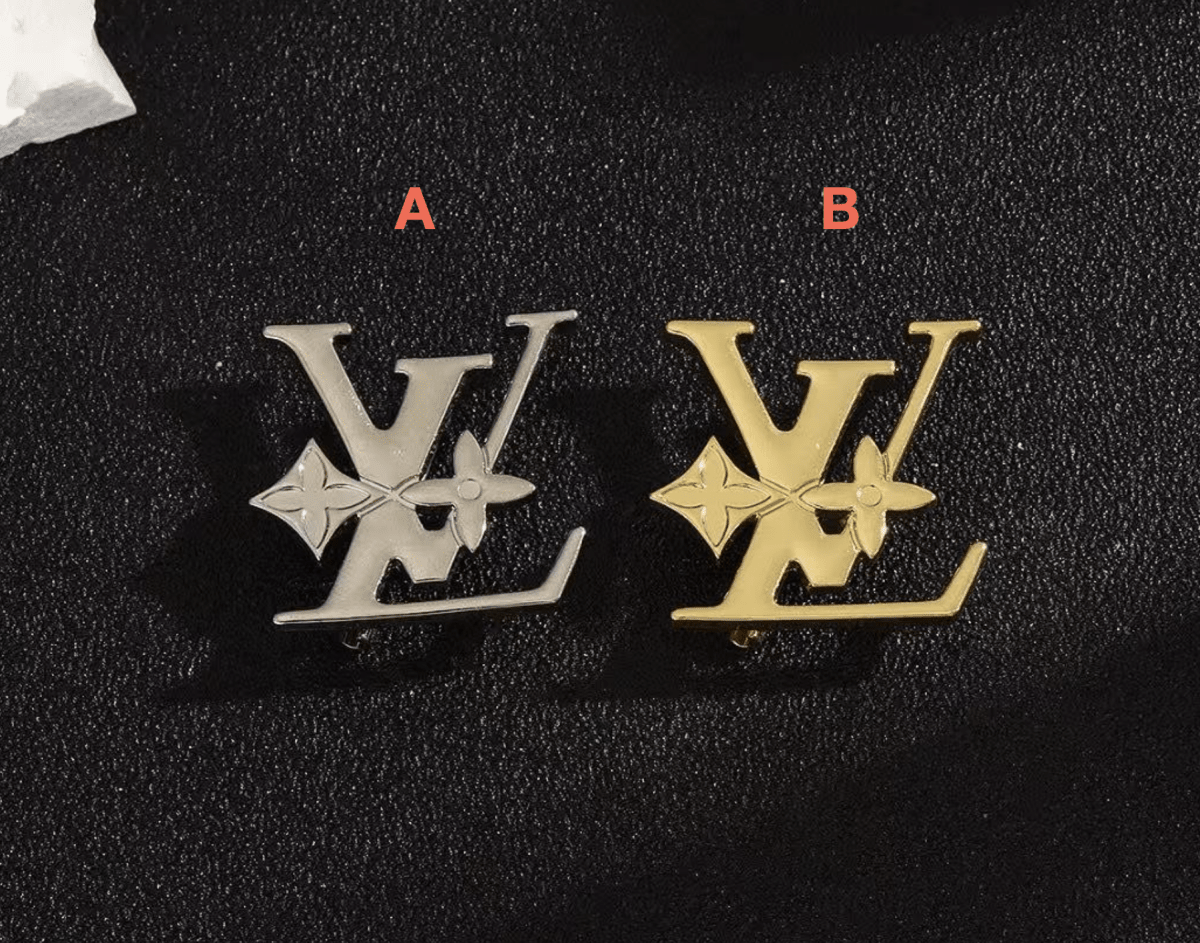 Vintage LV Inspired Brooches, Retro Luxury Pins for Women - mingfabricstore