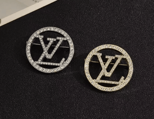 Vintage LV Inspired Brooches, Retro Luxury Pins for Women - mingfabricstore