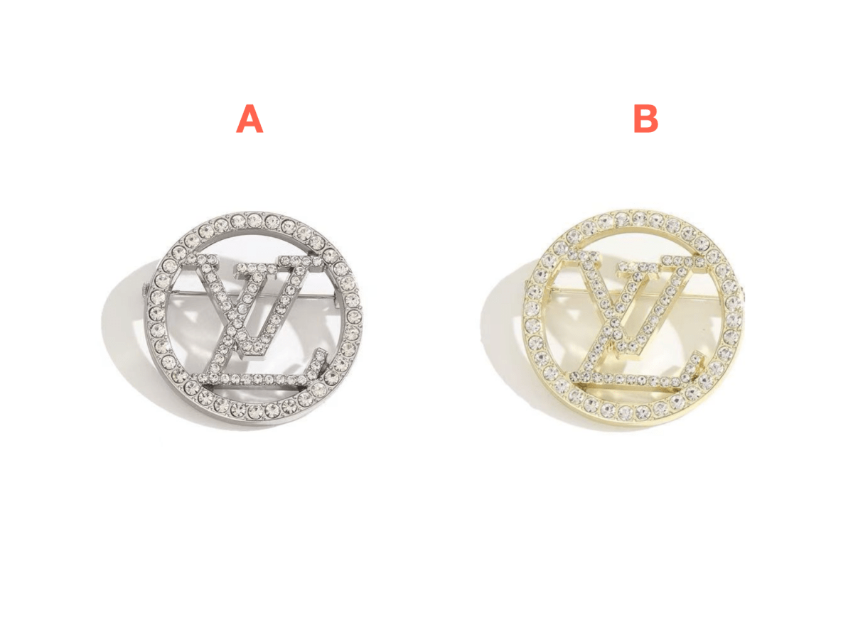 Vintage LV Inspired Brooches, Retro Luxury Pins for Women - mingfabricstore