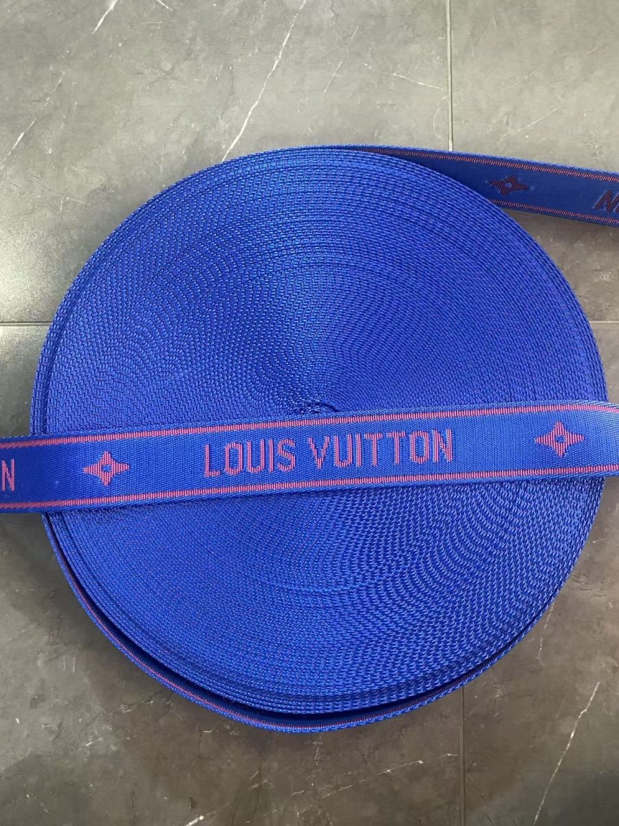 Vivid Blue Red Louis Vuitton LV Strap for Handmade DIY Crafts Bag Repair - mingfabricstore