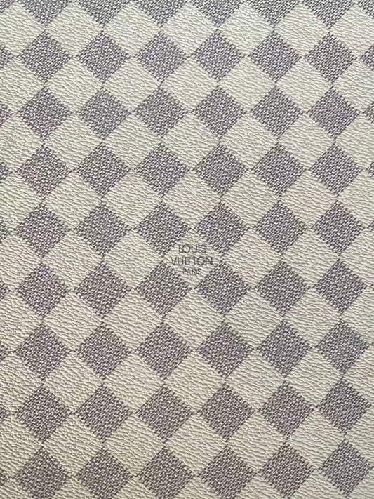 White Damier Louis Vuitton Check Handbag Leather - mingfabricstore
