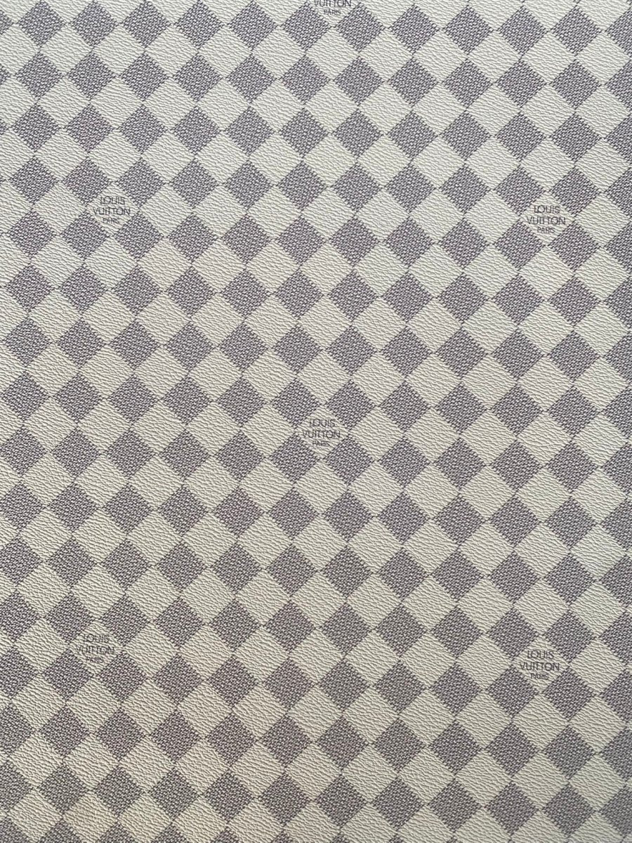 White Damier Louis Vuitton Check Handbag Leather - mingfabricstore