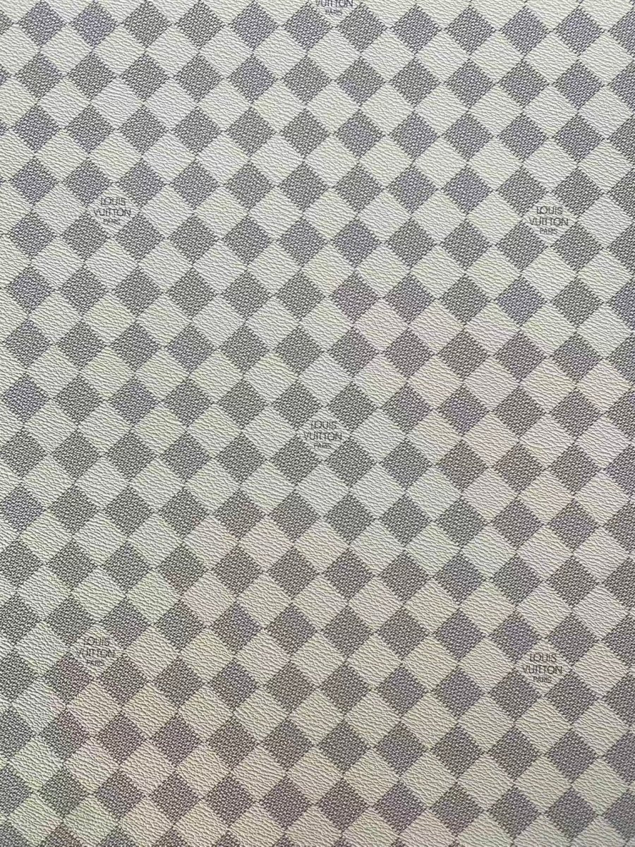 White Damier Louis Vuitton Check Handbag Leather - mingfabricstore