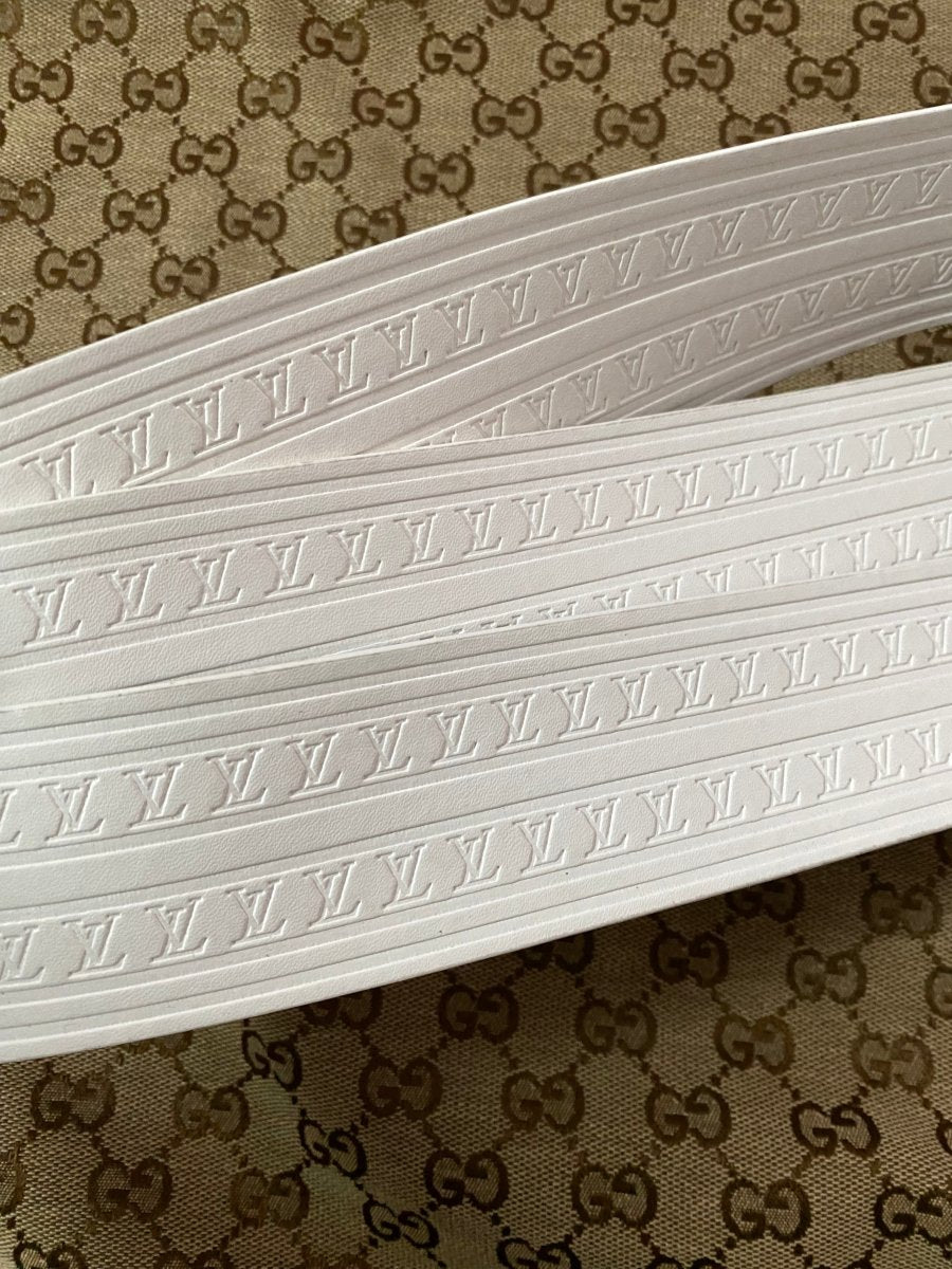White Louis Vuitton Trunk Luggage Box Leather Stripe for Sewing Bag Accessory - mingfabricstore