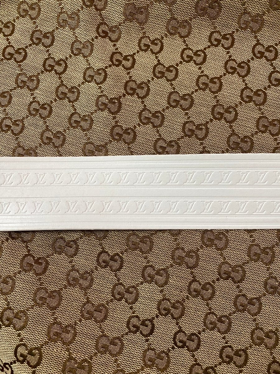 White Louis Vuitton Trunk Luggage Box Leather Stripe for Sewing Bag Accessory - mingfabricstore