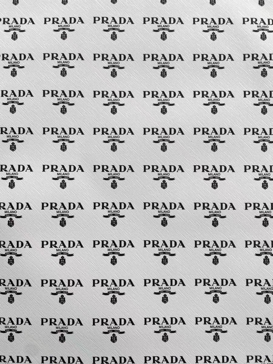 White Prada Custom Faux Leather Sheet Designer Fabric for DIY Sewing Projects - mingfabricstore