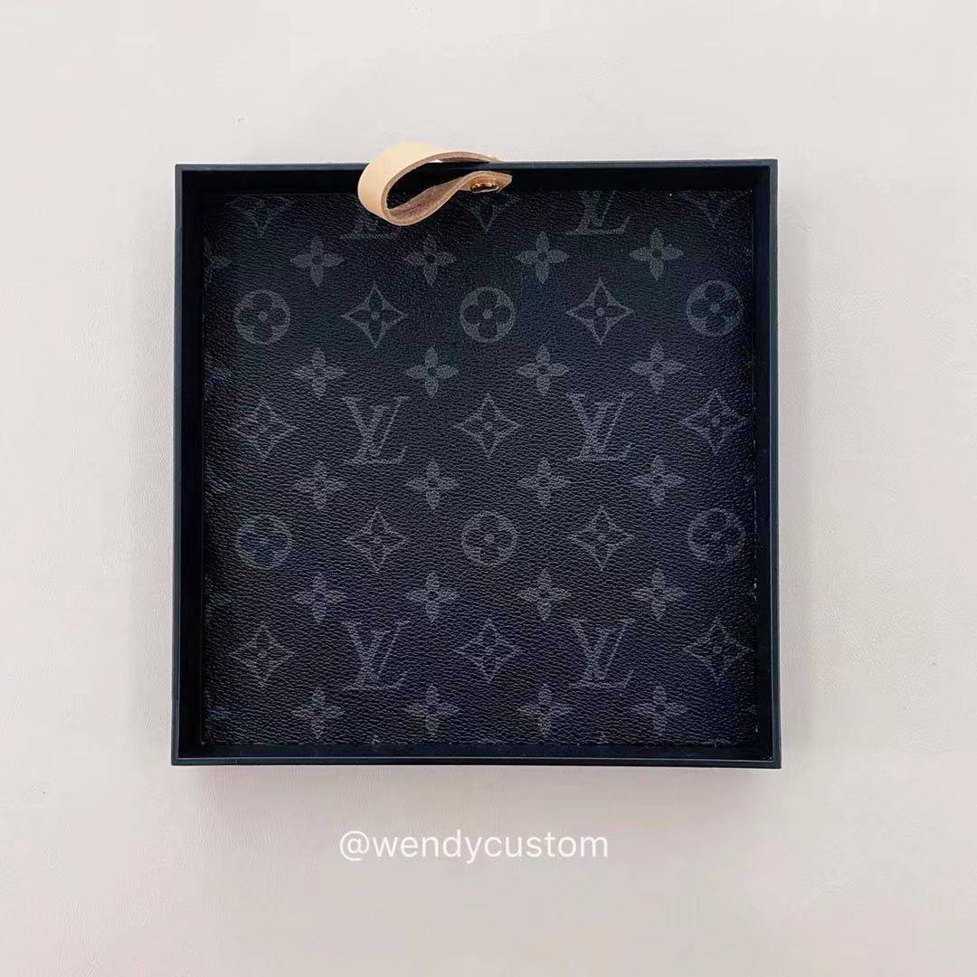 White/Black/Grey LV Square Tray - mingfabricstore