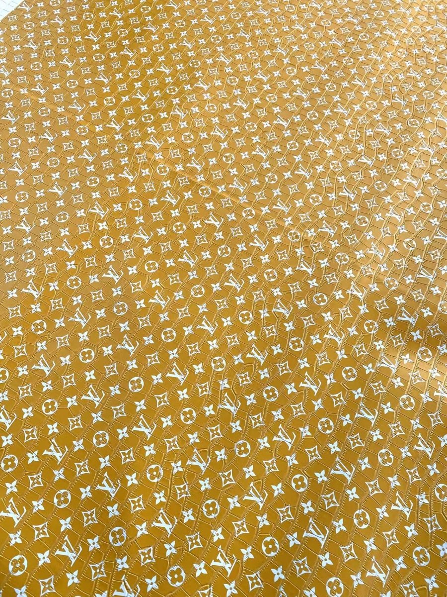 Yellow Crocodile Alligator Louis Vuitton LV for Custom Bag Repair - mingfabricstore