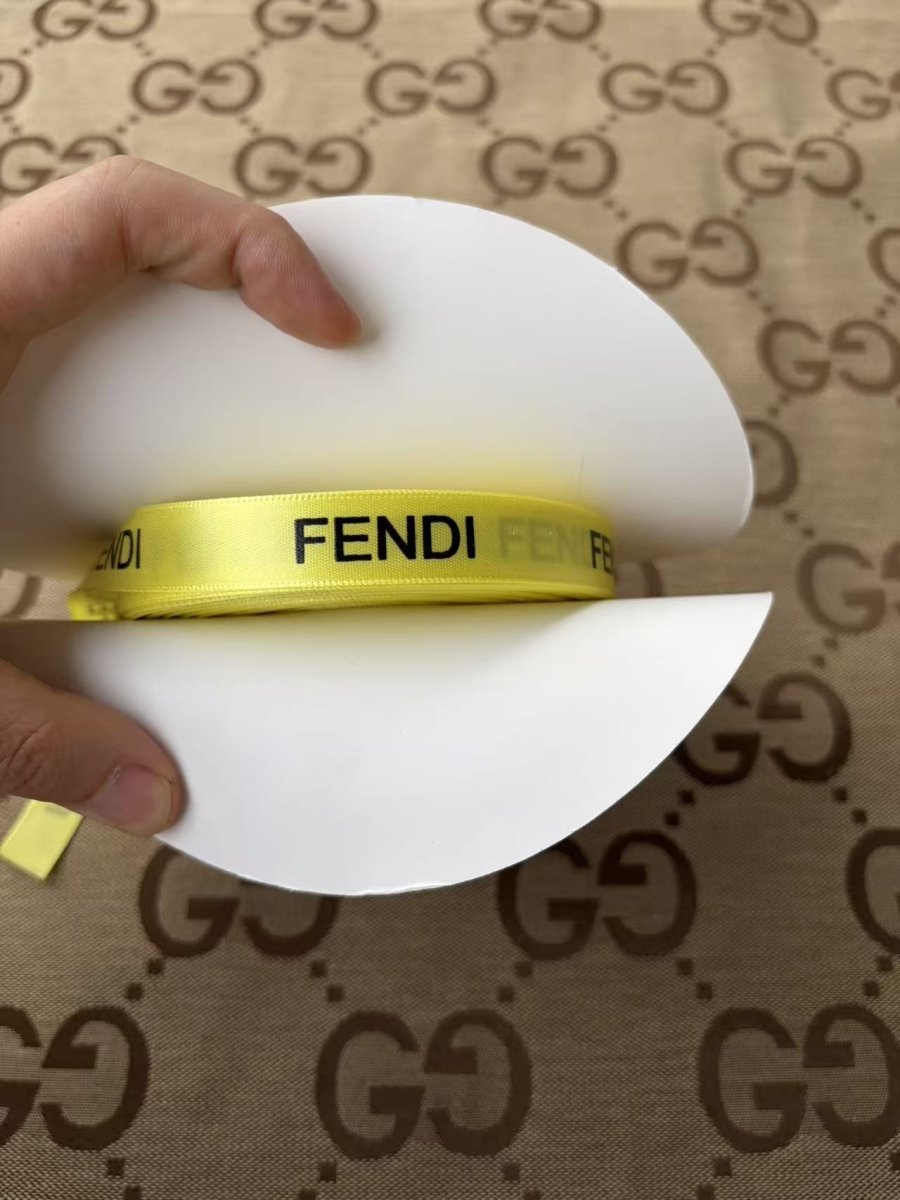 Yellow Fendi Ribbon for DIY Project Gift Wrap - mingfabricstore