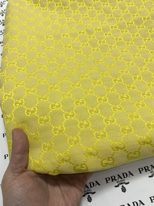 Yellow Gucci Jacquard Fabric for Handmade DIY Sewing Project - mingfabricstore