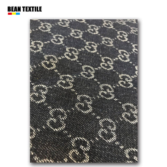 Gucci inspired jacquard denim crafting fabric for jacket