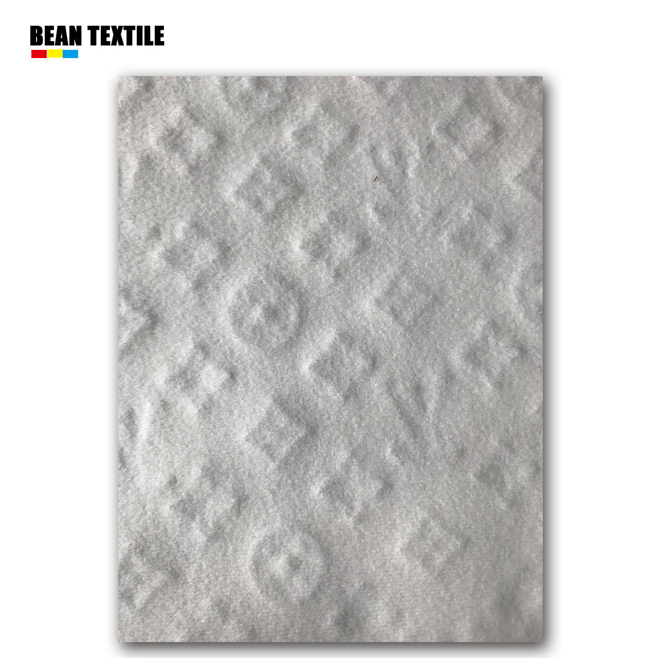 White embossed best quality lv craft leather fabric by yard