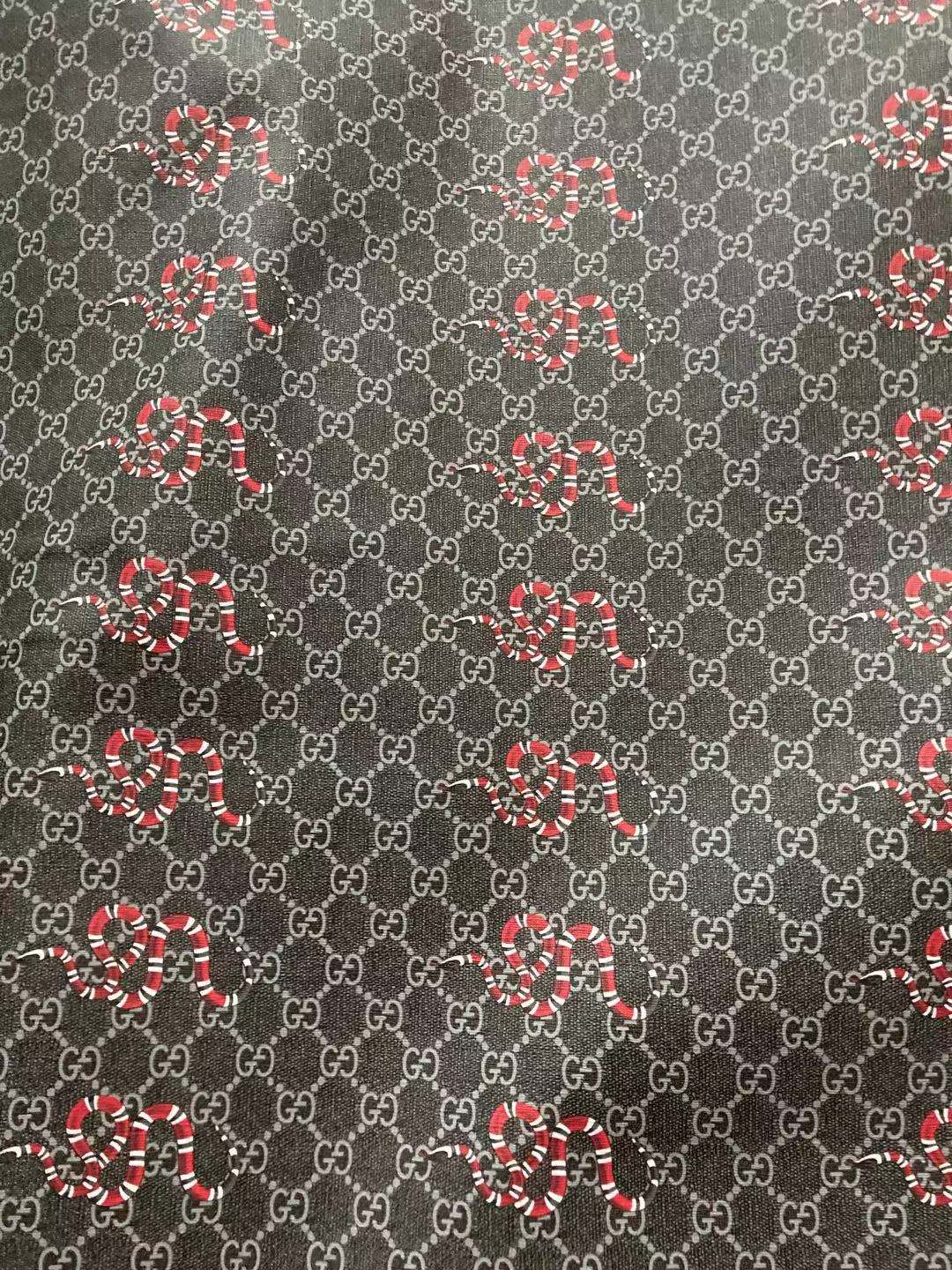 Black Snake Gucci Faux Leather for Custom Shoes