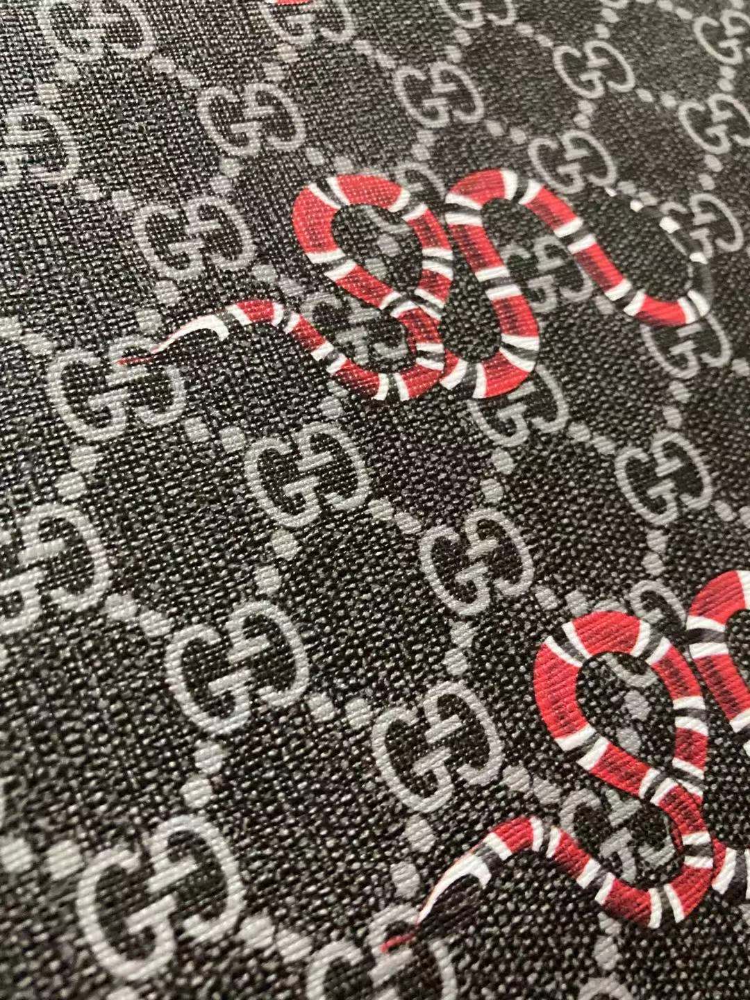 Black Snake Gucci Faux Leather for Custom Shoes