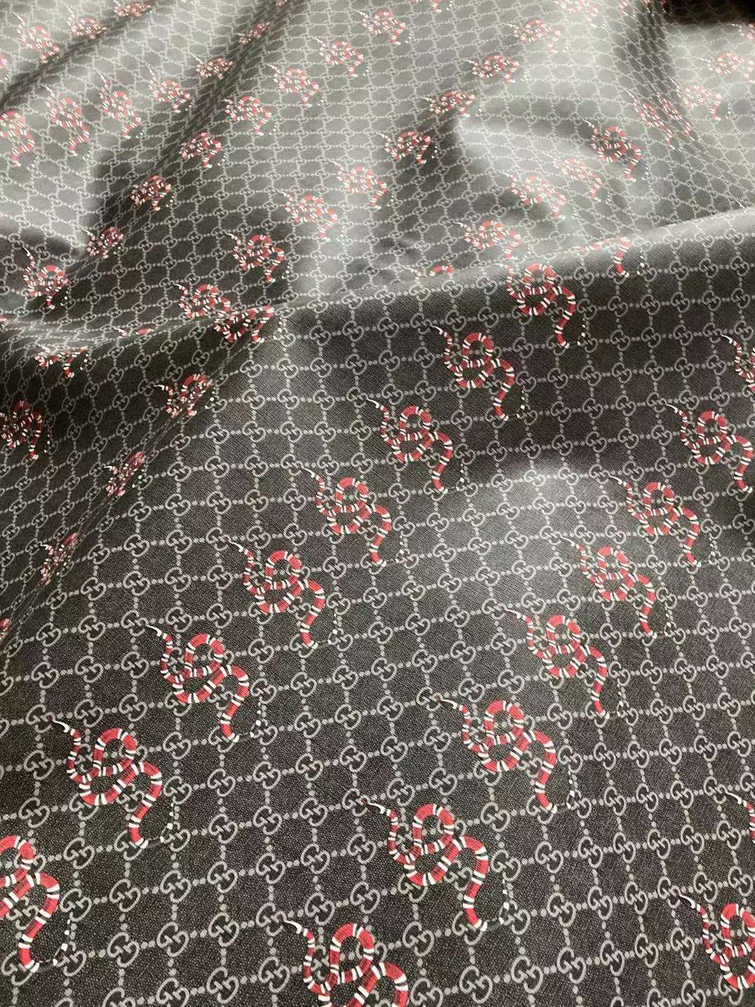 Black Snake Gucci Faux Leather for Custom Shoes